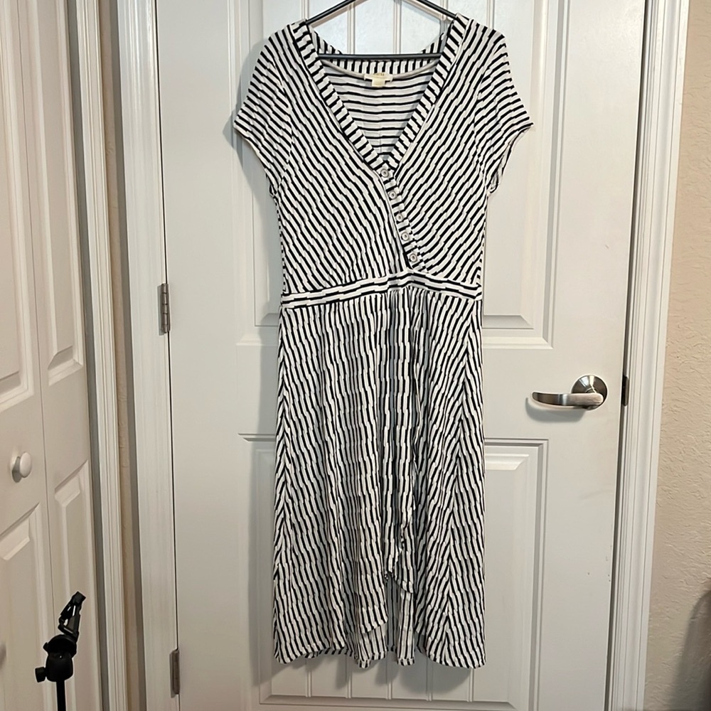 Anthropologie Maeve Faux Paladi o Textured Dress